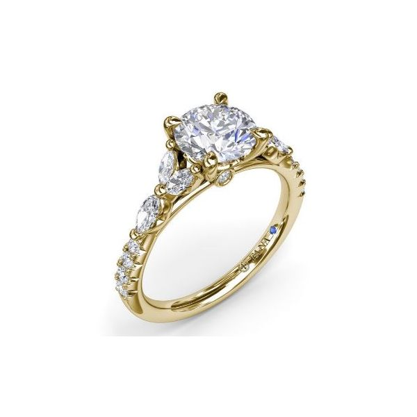 Round Diamond Fana Semi-Mount Engagement Ring Harris Jeweler Troy, OH