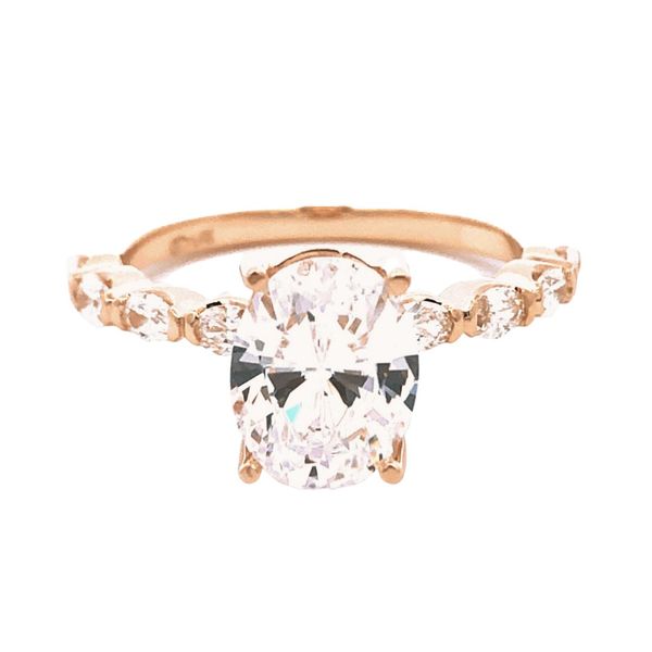 Oval Diamond Semi-Mount Engagement Ring Harris Jeweler Troy, OH
