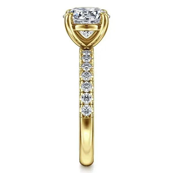 Round Diamond Gabriel & Co Semi-Mount Engagement Ring Image 2 Harris Jeweler Troy, OH