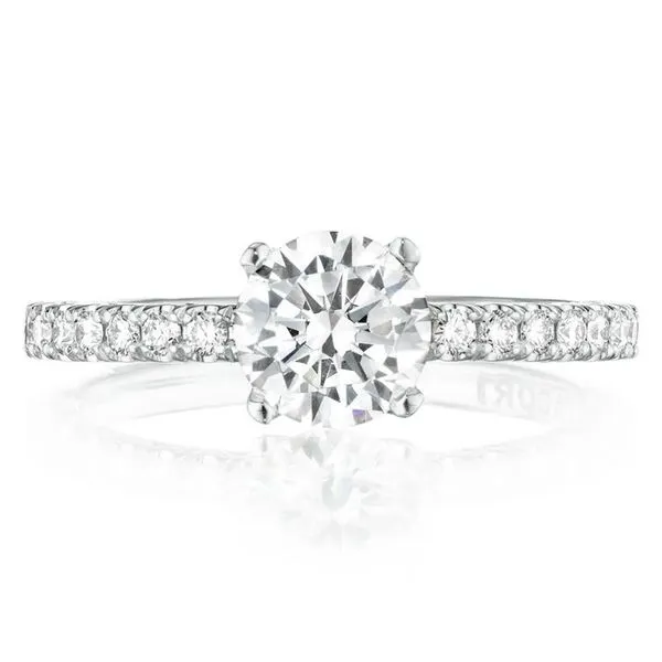 Tacori Petite Crescent Diamond Semi-Mount Engagement Ring Harris Jeweler Troy, OH
