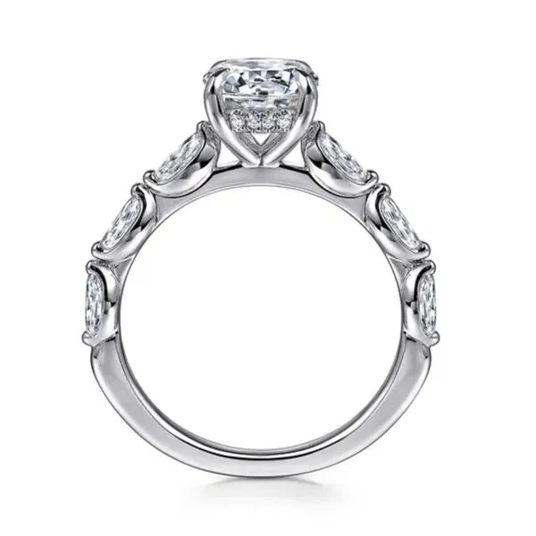 Gabriel & Co Diamond Semi-Mount Engagement Ring Image 2 Harris Jeweler Troy, OH