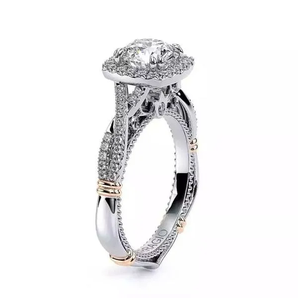 Verragio Insignia Collection Halo-Style Diamond Semi-Mount Engagement Ring Image 2 Harris Jeweler Troy, OH