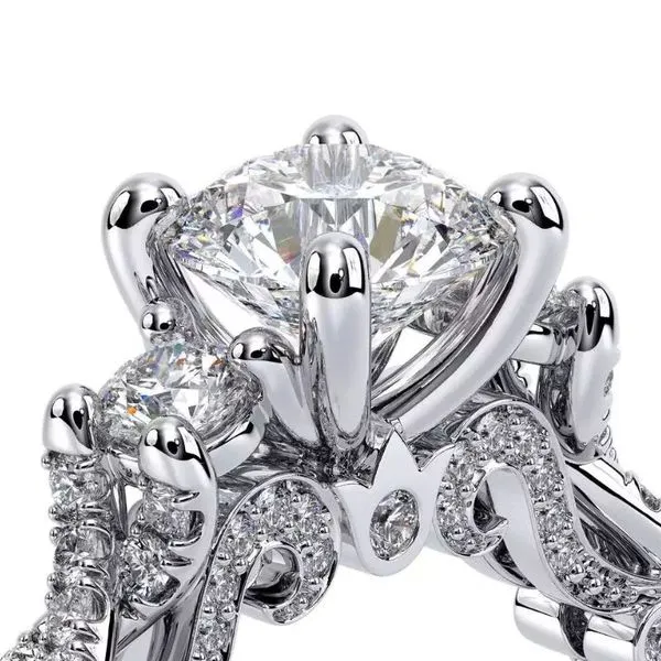 Verragio Insignia Collectino Three-Stone Style Twist Engagement Ring Image 3 Harris Jeweler Troy, OH