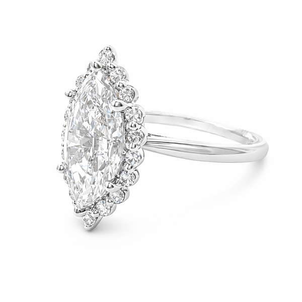 Verragio Marquise Diamond Halo-Style Semi-Mount Engagement Ring Image 2 Harris Jeweler Troy, OH