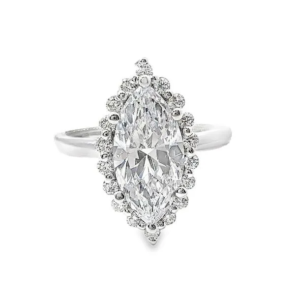 Verragio Marquise Diamond Halo-Style Semi-Mount Engagement Ring Harris Jeweler Troy, OH