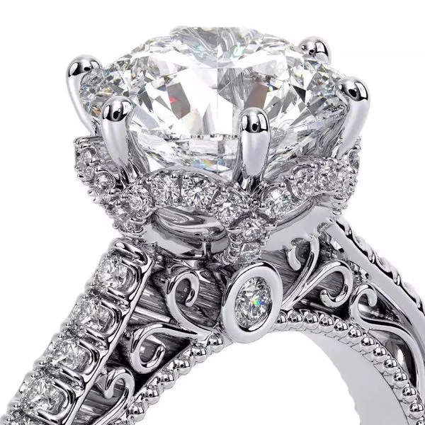 Verragio Venetian Collection Round Diamond Semi-Mount Engagement Ring Image 3 Harris Jeweler Troy, OH