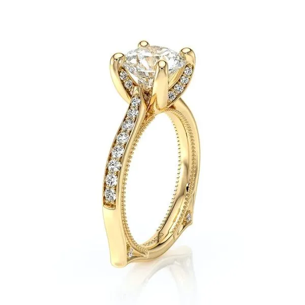 Verragio Venetian Collection Round Diamond Semi-Mount Engagement Ring Image 2 Harris Jeweler Troy, OH