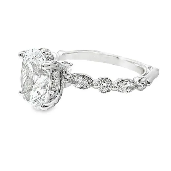 Verragio Oval Diamond Semi-Mount Engagement Ring Image 2 Harris Jeweler Troy, OH