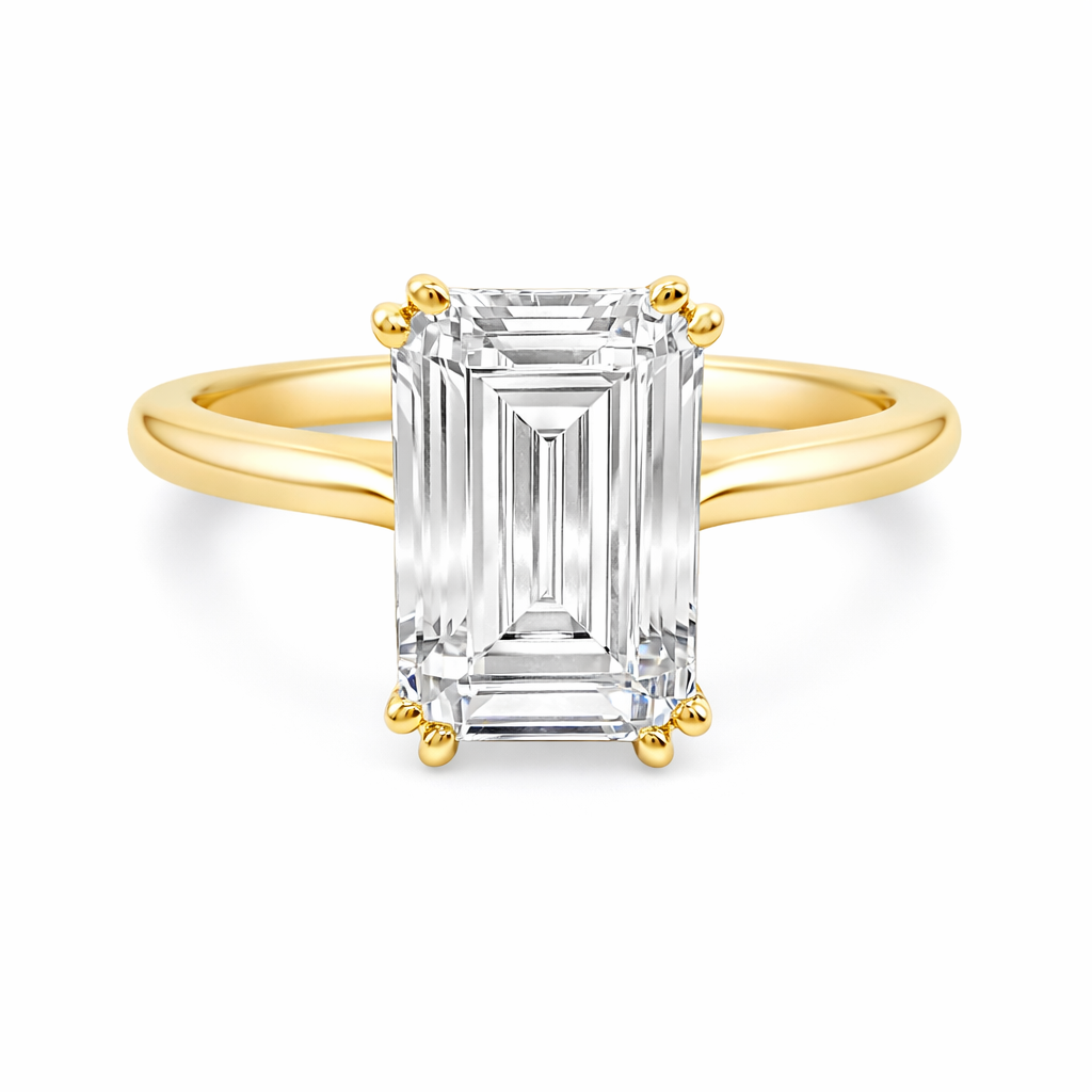Verragio Emerald Cut Diamond Semi-Mount Solitaire Engagement Ring Harris Jeweler Troy, OH