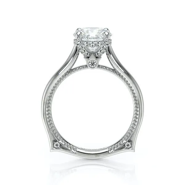 Verragio Round Diamond Solitaire Semi-Mount Engagement Ring with Hidden Halo Image 3 Harris Jeweler Troy, OH
