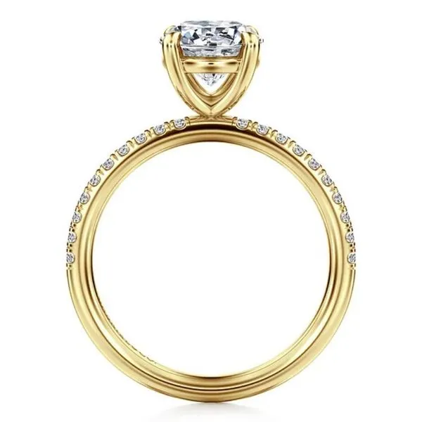 Gabriel & Co Round Diamond Semi-Mount Engagement Ring Image 3 Harris Jeweler Troy, OH