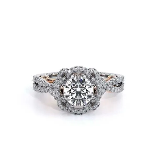 Verragio Cushion Halo/Twist Style Semi-Mount Engagement Ring Harris Jeweler Troy, OH
