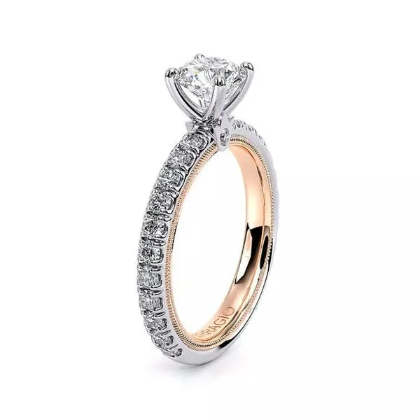 Verragio Traditions Collection Round Diamond Semi-Mount Engagement Ring with Hidden Halo Image 2 Harris Jeweler Troy, OH