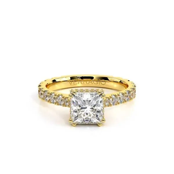 Verragio Rennaisance Collection Radiant Cut Diamond Semi-Mount Engagement Ring Harris Jeweler Troy, OH