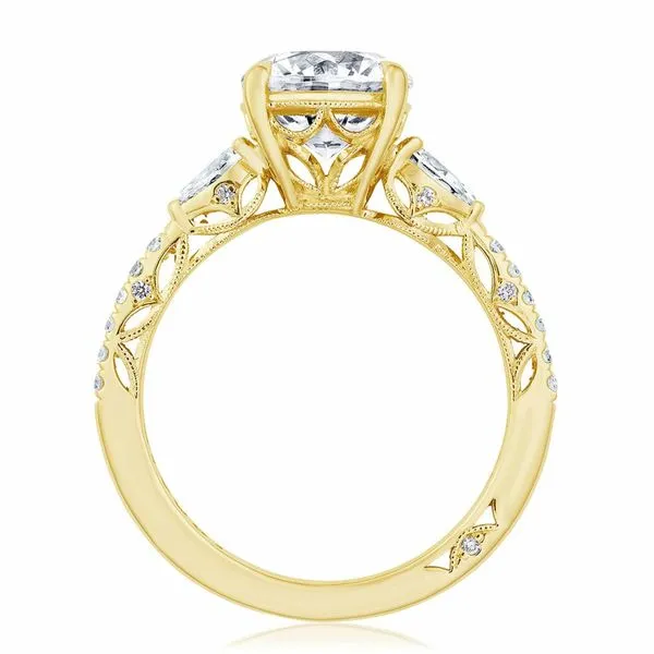 Tacori Danatella Round Diamond Three-Stone Semi-Mount Engagement Ring Image 2 Harris Jeweler Troy, OH