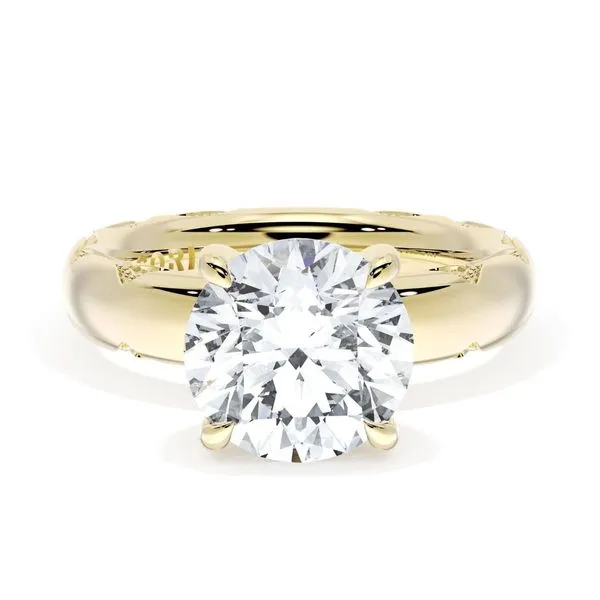 Tacori Round Diamond Solitaire Semi-Mount Engagement Ring with Hidden Halo Harris Jeweler Troy, OH