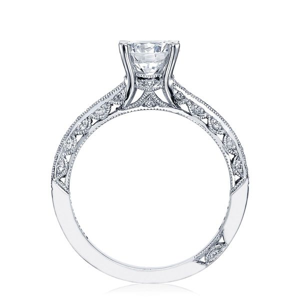 Tacori Classic Crescent Round Diamond Semi-Mount Engagement Ring Image 2 Harris Jeweler Troy, OH
