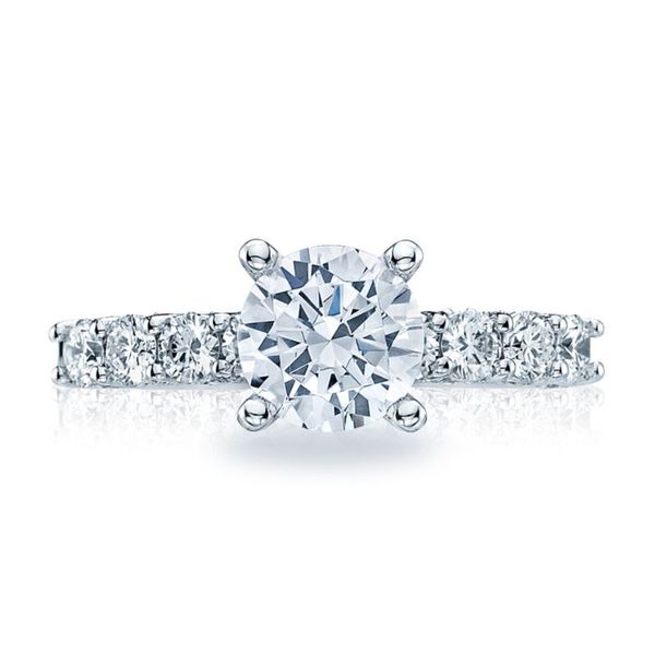 Tacori Classic Crescent Round Diamond Semi-Mount Engagement Ring Harris Jeweler Troy, OH