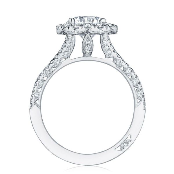 Tacori Crescent Bloom Round Diamond Semi-Mount Engagement Ring Image 2 Harris Jeweler Troy, OH