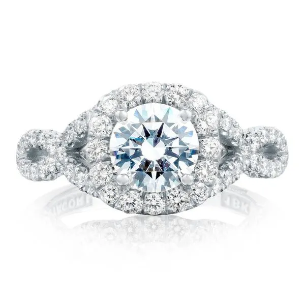 Tacori Crescent Bloom Round Diamond Semi-Mount Engagement Ring Harris Jeweler Troy, OH