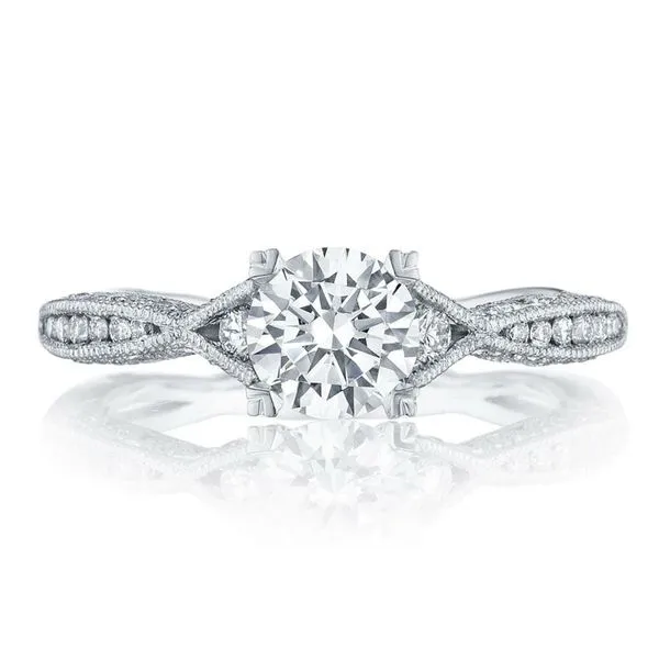 Tacori Classic Crescent Round Diamond Semi-Mount Engagement Ring Harris Jeweler Troy, OH