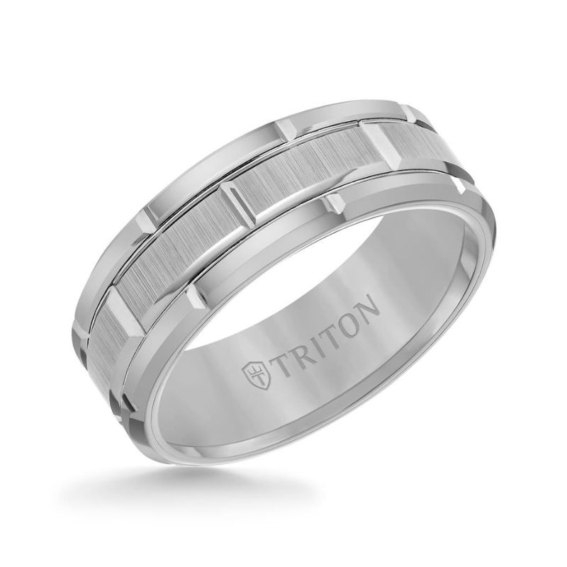 Alternative Metal Wedding Band Image 2 Harris Jeweler Troy, OH