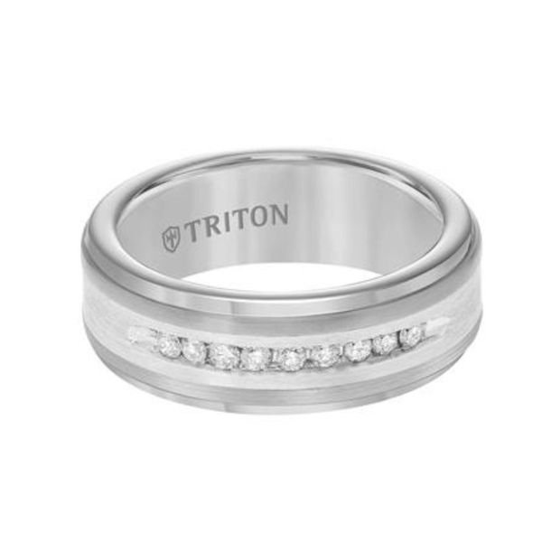 Alternative Metal Wedding Band Image 2 Harris Jeweler Troy, OH