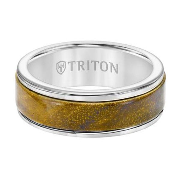 Alternative Metal Wedding Band Image 2 Harris Jeweler Troy, OH