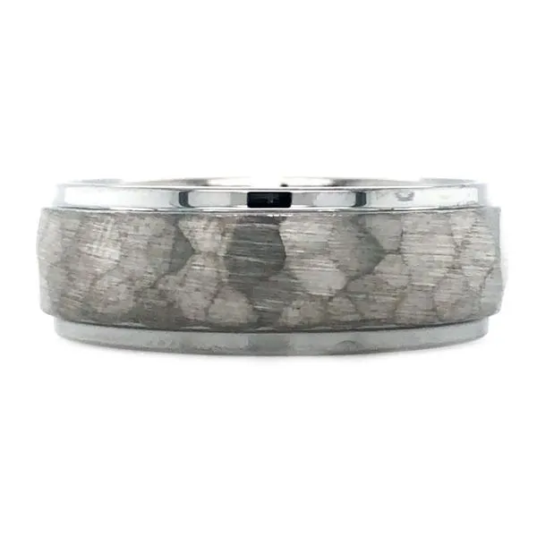 Hammered Finish 8mm Tungsten Wedding Band Harris Jeweler Troy, OH