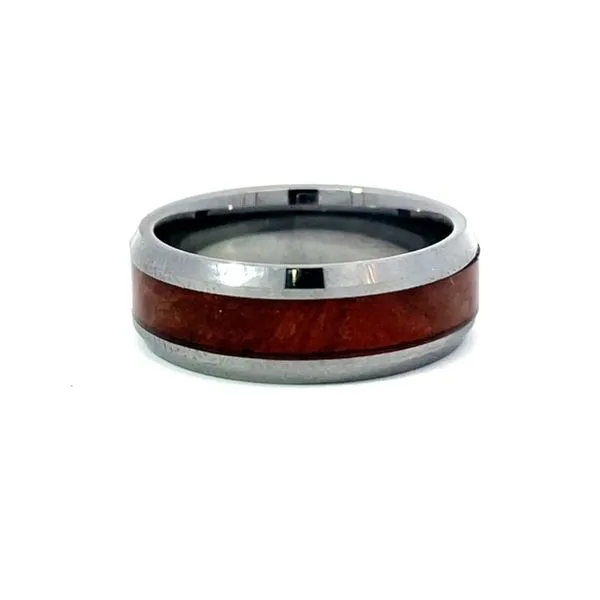 Tungsten and Burl Wood 8MM Wedding Band Harris Jeweler Troy, OH