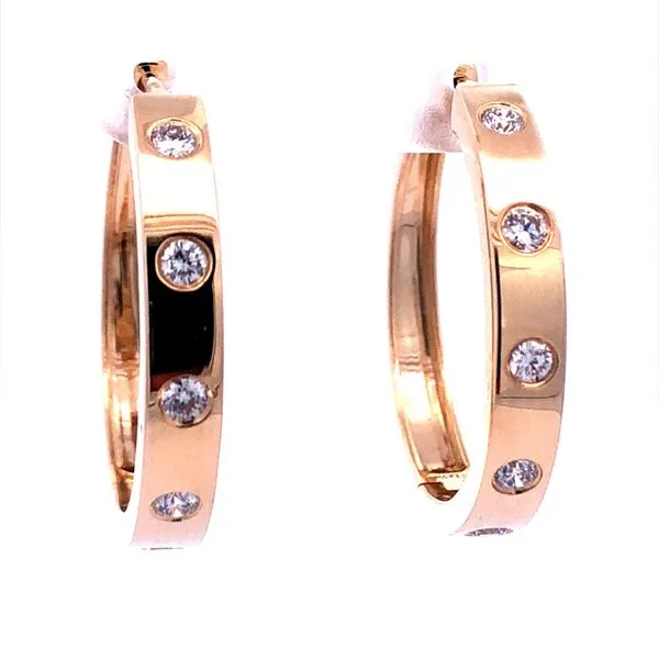 Le Vian Diamond Hoop Earrings Harris Jeweler Troy, OH