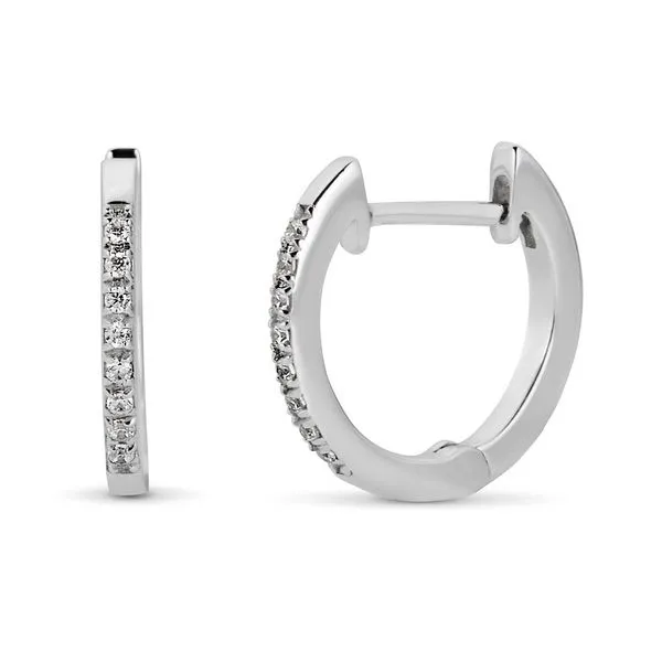 Diamond Hoop Earrings Harris Jeweler Troy, OH