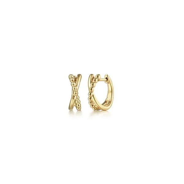 Twisted Gold Hoop Earrings Harris Jeweler Troy, OH