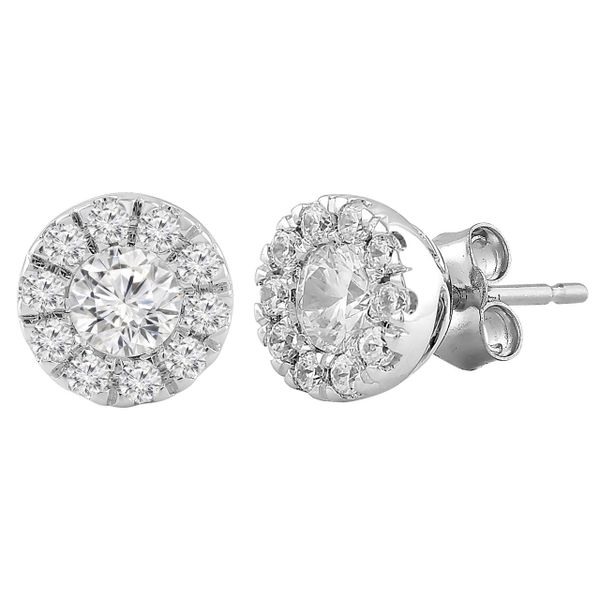 Halo-Style Diamond Earrings Harris Jeweler Troy, OH