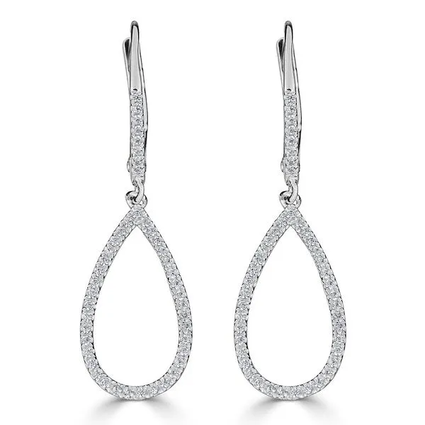 Pear Shape Diamond Drop Earrings Harris Jeweler Troy, OH