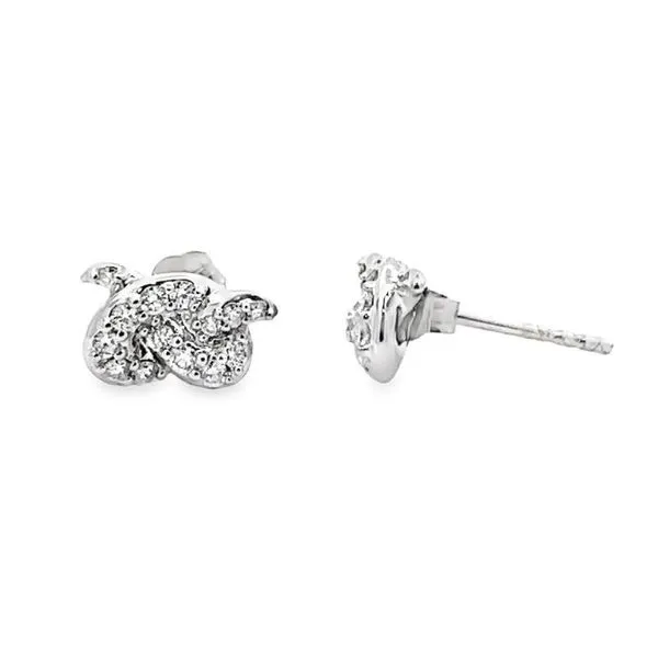 Knot-Style Diamond Earrings Harris Jeweler Troy, OH