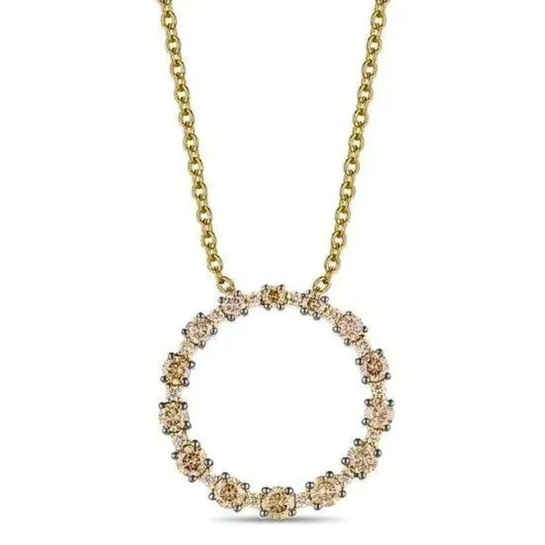 Le Vian Chocolate Diamond Circle Pendant Harris Jeweler Troy, OH