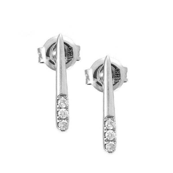 Diamond Bar-Style Earrins Harris Jeweler Troy, OH