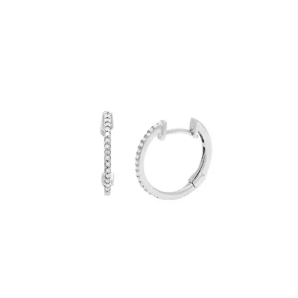 Diamond Hoop Earrings Harris Jeweler Troy, OH
