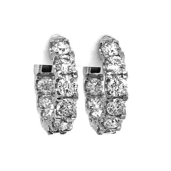 Inside/Outside 2ctw Diamond Hoop Earrings Harris Jeweler Troy, OH
