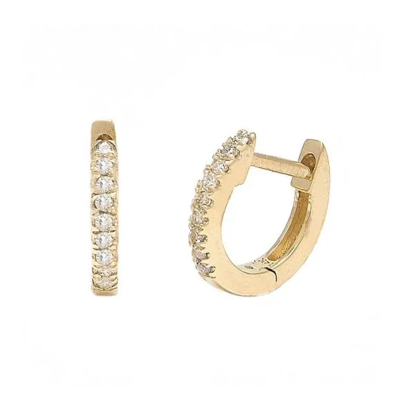 Diamond Hoop Earrings Harris Jeweler Troy, OH