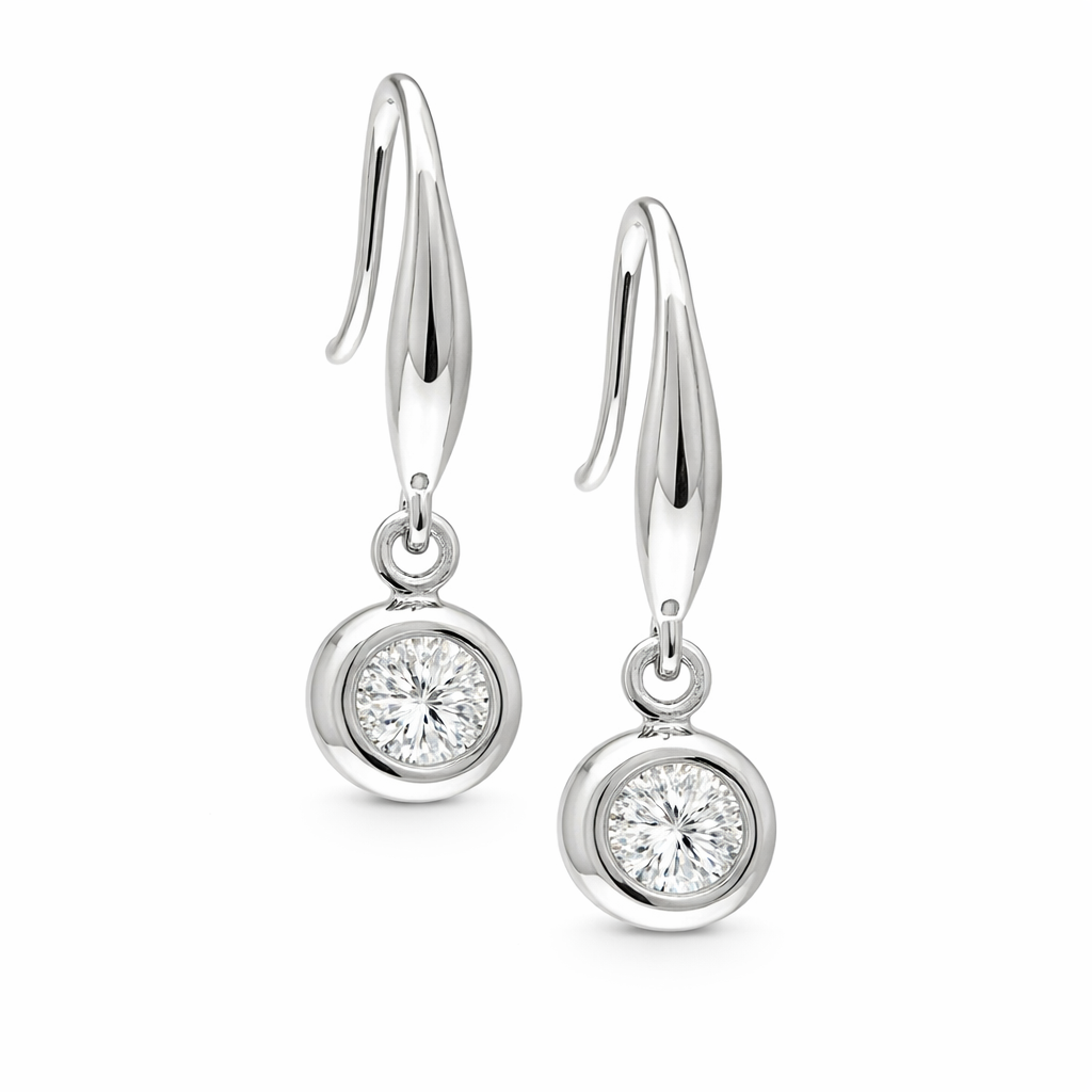 LAUINT 14K White Gold Diamond Earrings Harris Jeweler Troy, OH