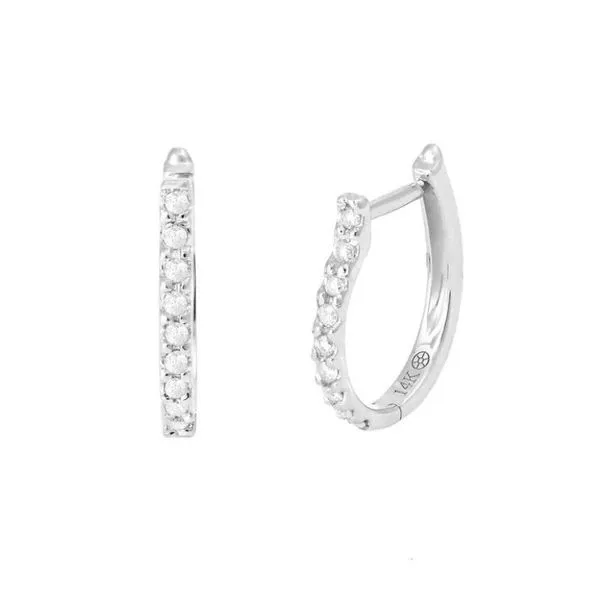 Diamond Hoop Earrings Harris Jeweler Troy, OH