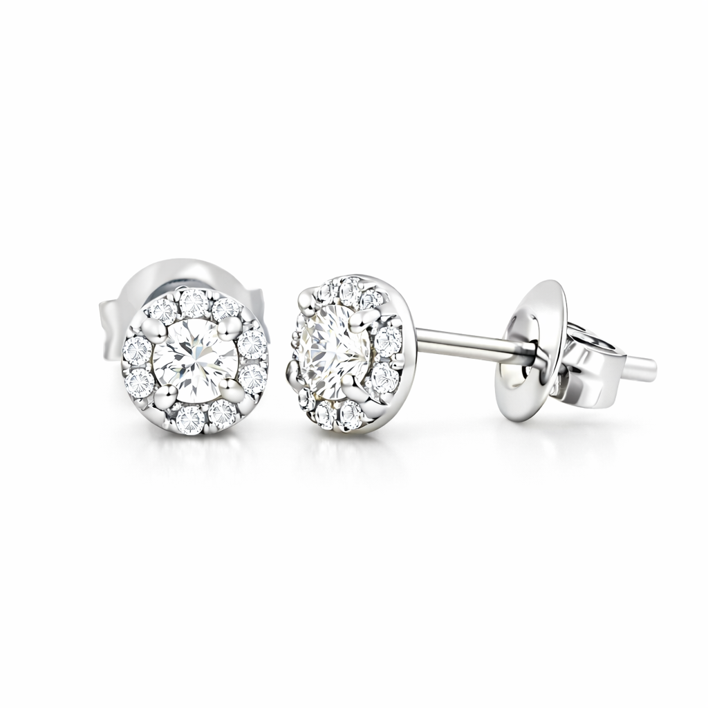 LAUINT 14K White Gold Diamond Earrings Harris Jeweler Troy, OH
