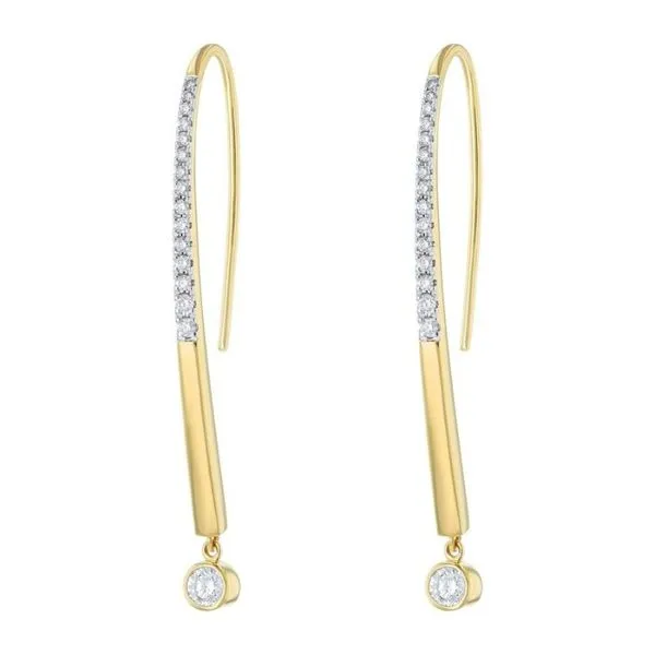 1/2CTW Diamond Dangle Drop Earrings Harris Jeweler Troy, OH