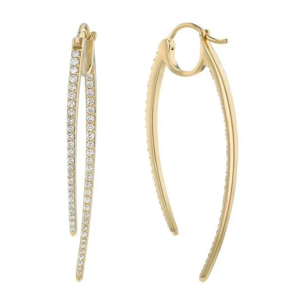 1CTW Contemporary Diamond Drop Earrings Harris Jeweler Troy, OH