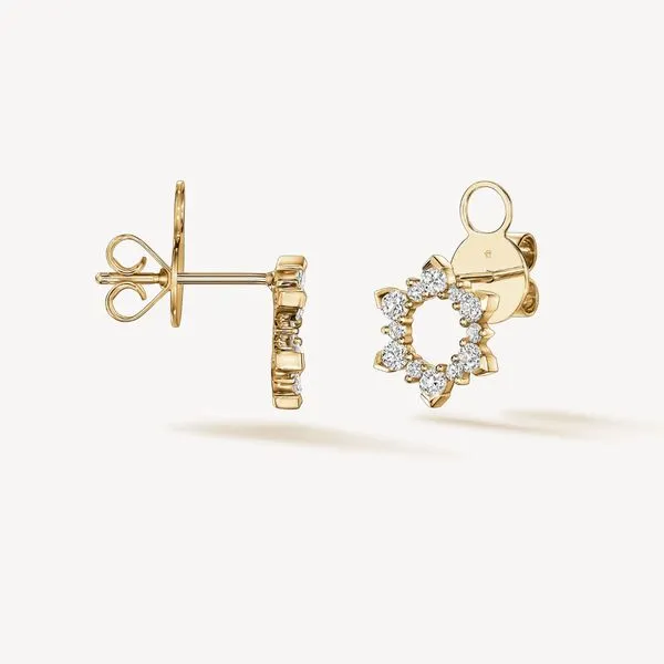 Hearts On Fire Aerial Sunburst Diamond Earrings Image 2 Harris Jeweler Troy, OH