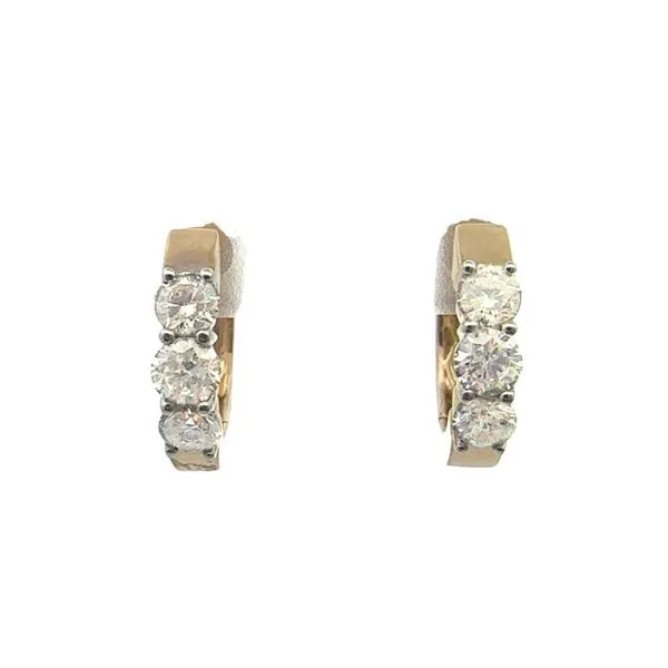 1CTW Diamond Hoop Earrings Harris Jeweler Troy, OH