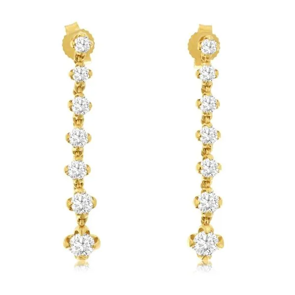 1CTW Diamond Dangle Earrings Harris Jeweler Troy, OH