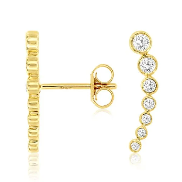 Diamond Ear Climbers Harris Jeweler Troy, OH